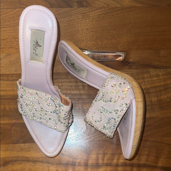 Shoes - Vintage (2003) Alfies Swarovski Light Pink Heels.